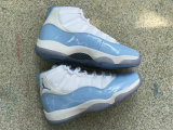 Authentic Air Jordan 11 White/Light Blue