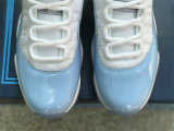 Authentic Air Jordan 11 White/Light Blue