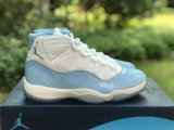 Authentic Air Jordan 11 White/Light Blue