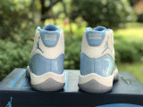 Authentic Air Jordan 11 White/Light Blue