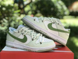Authentic Nike Dunk Low White/Light Green