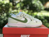 Authentic Nike Dunk Low White/Light Green