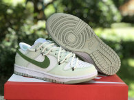 Authentic Nike Dunk Low White/Light Green