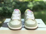 Authentic Travis Scott x Air Jordan 1 Low GS Brown/Green/White