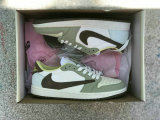 Authentic Travis Scott x Air Jordan 1 Low GS Brown/Green/White