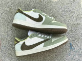 Authentic Travis Scott x Air Jordan 1 Low GS Brown/Green/White