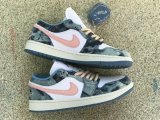 Authentic Air Jordan 1 Low GS White/Dutch Blue