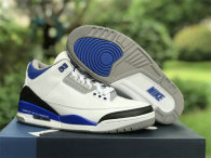 Authentic Fragment x Air Jordan 3 Blue/White/Black