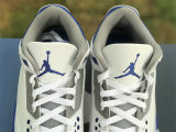 Authentic Fragment x Air Jordan 3 Blue/White/Black