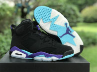 Authentic Air Jordan 6 Black/Bright Concord-Aquatone