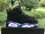 Authentic Air Jordan 6 Black/Bright Concord-Aquatone