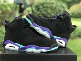 Authentic Air Jordan 6 Black/Bright Concord-Aquatone