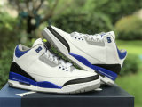 Authentic Fragment x Air Jordan 3 Blue/White/Black