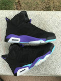 Authentic Air Jordan 6 Black/Bright Concord-Aquatone