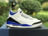 Authentic Fragment x Air Jordan 3 Blue/White/Black