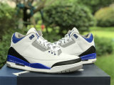Authentic Fragment x Air Jordan 3 Blue/White/Black