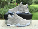 Authentic Air Jordan 4 Grayness/White