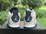 Authentic Air Jordan 4 Grayness/White