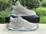 Authentic Air Jordan 4 Grayness/White