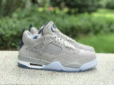 Authentic Air Jordan 4 Grayness/White