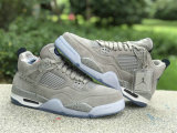 Authentic Air Jordan 4 Grayness/White