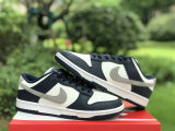 Authentic Nike Dunk Low Midnight Navy/Grey/White