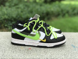 Authentic Nike Dunk Low Black/Green/White