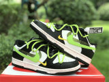 Authentic Nike Dunk Low Black/Green/White