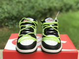 Authentic Nike Dunk Low Black/Green/White