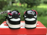 Authentic Nike Dunk Low Black/Pink/White