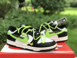 Authentic Nike Dunk Low Black/Green/White