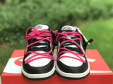 Authentic Nike Dunk Low Black/Pink/White