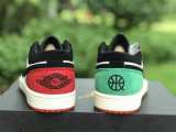 Authentic Air Jordan 1 Low “Quai 54” Black/Green