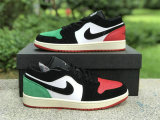 Authentic Air Jordan 1 Low “Quai 54” Black/Green