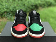 Authentic Air Jordan 1 Low GS “Quai 54” Black/Green