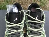 Authentic Air Jordan 1 Low Sail/Oil Green/Black