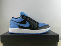 Authentic Air Jordan 1 Low Blue/White/Black Authentic Air Jordan 1 Low Blue/White/Black