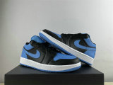 Authentic Air Jordan 1 Low Blue/White/Black