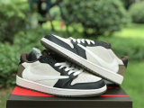 Authentic Travis Scott x Air Jordan 1 Low Black/Mocha/White