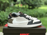 Authentic Travis Scott x Air Jordan 1 Low Black/Mocha/White