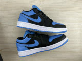 Authentic Air Jordan 1 Low Blue/White/Black