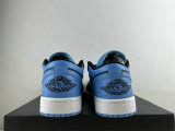 Authentic Air Jordan 1 Low Blue/White/Black