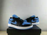 Authentic Air Jordan 1 Low Blue/White/Black