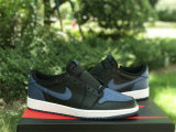 Authentic Air Jordan 1 Low Navy/Black/White