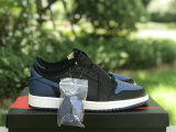Authentic Air Jordan 1 Low Navy/Black/White