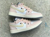 Authentic Air Jordan 1 Low Vintage Grey/White/Pink
