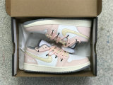 Authentic Air Jordan 1 Low Vintage Grey/White/Pink