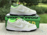 Authentic Nike Dunk Low Gris/Blanc/Grey/Green