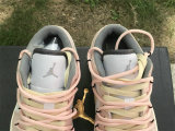 Authentic Air Jordan 1 Low Vintage Grey/White/Pink