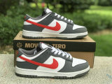 Authentic Nike Dunk Low Grey/Red/Rouge